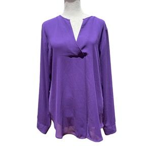 Inc International Concepts Oversized Purple Top Blouse Medium